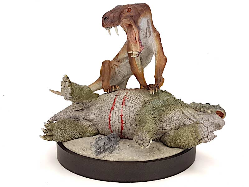 Inostrancevia vs. Scutosaurus, (Wüste) Modell von Vitali Klatt