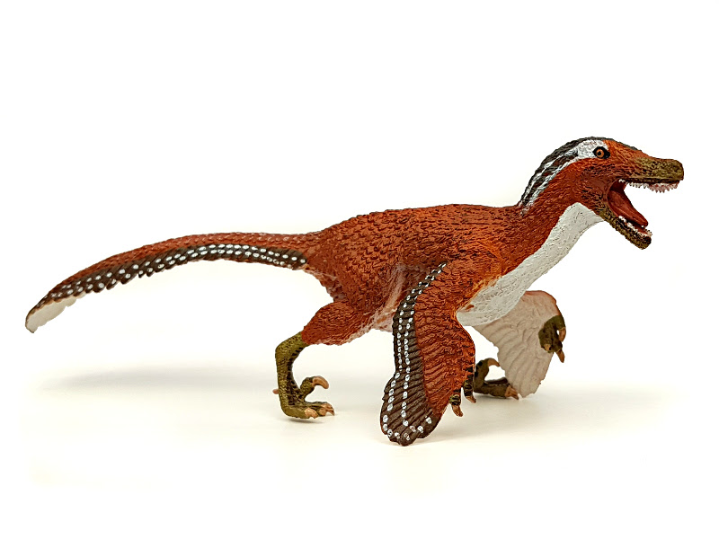 Velociraptor gefiedert, Dinosaurier Figur von Safari Ltd.